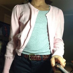 H and m pink sweater