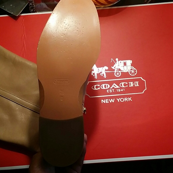 *Coach Tan riding boots* - Picture 2 of 3