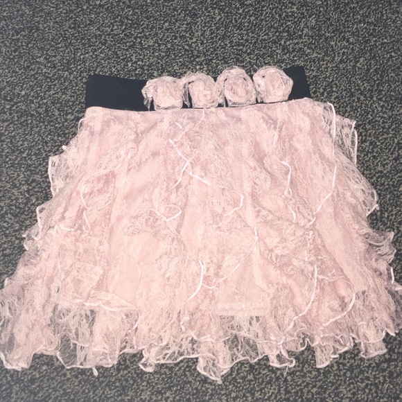 Pink rose skirt