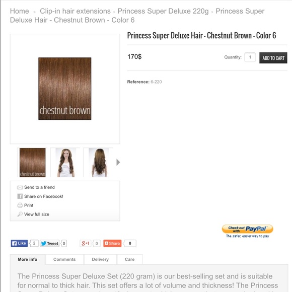 SOLD Hair extensions - Picture 2 of 4