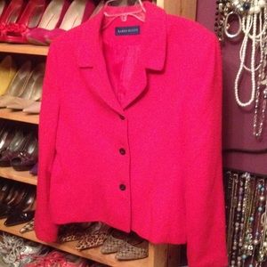 Lipstick red short jacket!