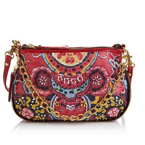 Sharif Handpainted Leather Mini Crossbody Bag