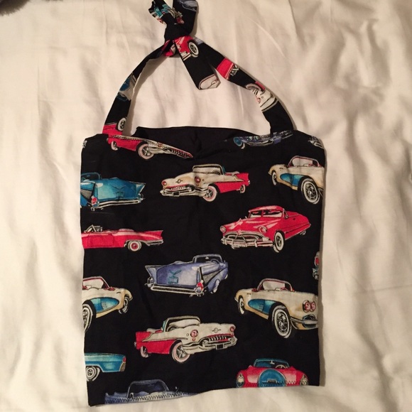 Pin up style halter top