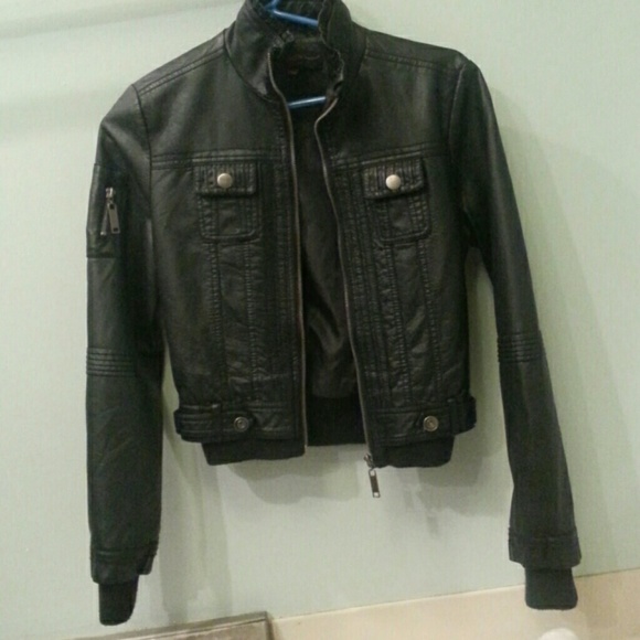 Black motorcycle jacket