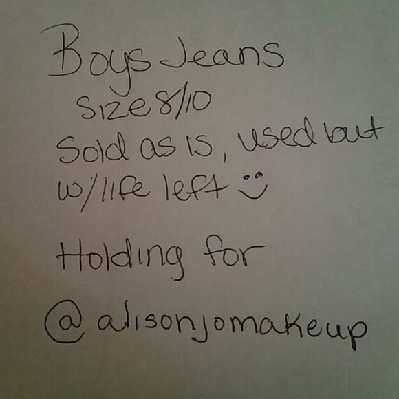 Young boys jeans , used