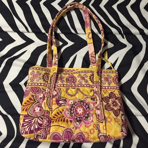 Yellow and pink Vera Bradley bag