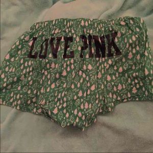 Vs pink rare holiday sleep shorts