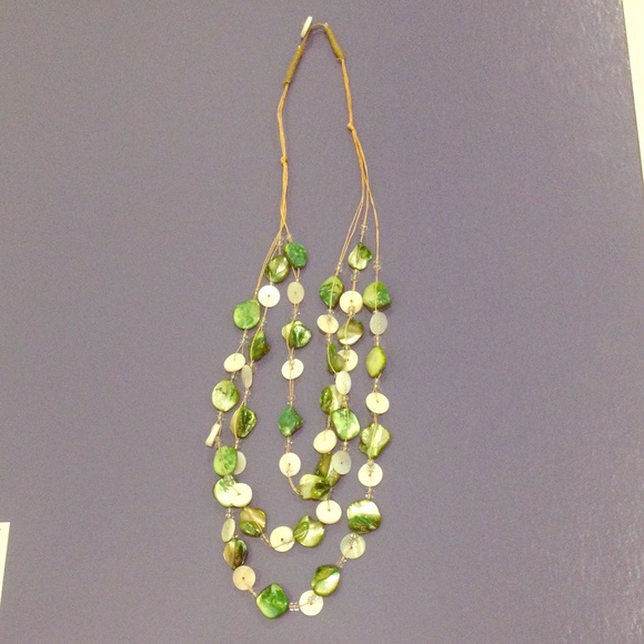 Green shell necklace