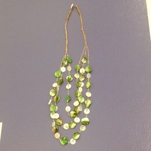 Green shell necklace