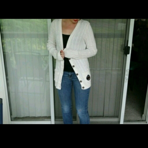 Hollister button up sweater