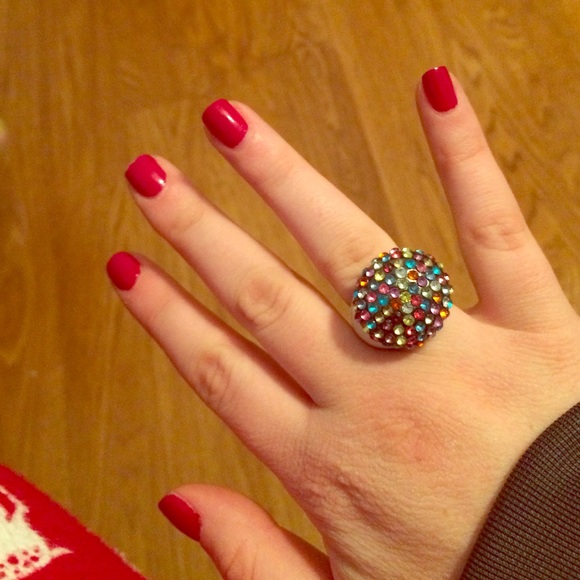 Multicolor Rhinestone Ring