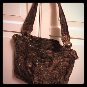 Faux skin snake medium size purse
