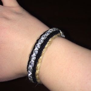 Juicy Couture Rope Rhinestone Bracelet