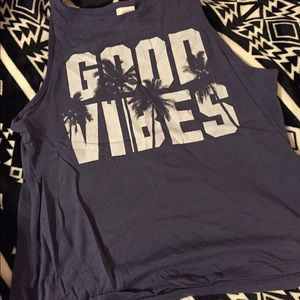 Victoria Secret Pink tank top Good Vibes