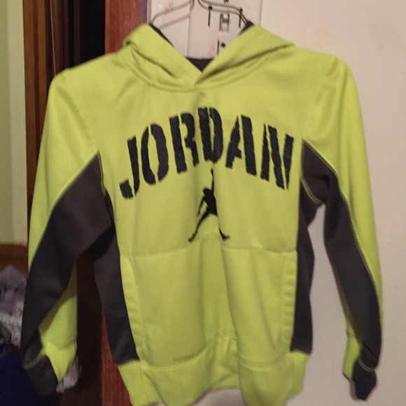 Neon green n elephant Jordan letters