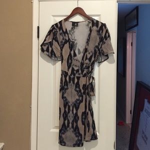 Just Cavalli wrap dress BNWT snakeskin size 6