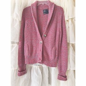 Cozy speckled cardigan!