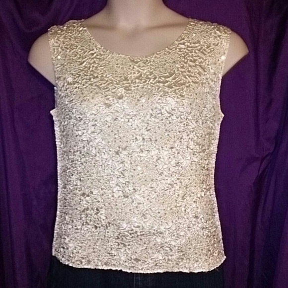 Ivory Sleeveless Blouse