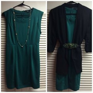 Knit Green Dress