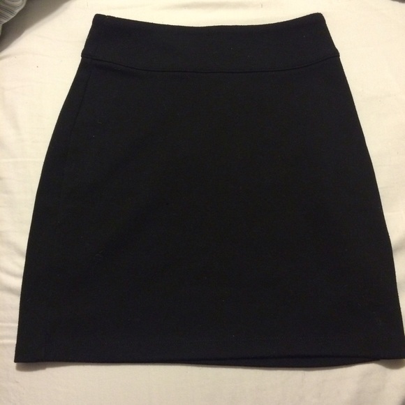 UO // Black Zip Bodycon Skirt - Picture 1 of 4