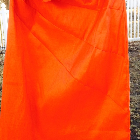 👗Red Swag Shoulder Cocktail Dress - Picture 7 of 8