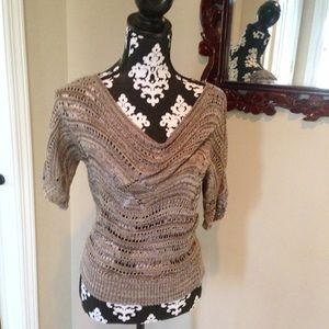 Grey-brown lightweight knitted sweater