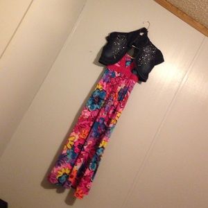 Justice dress size 10 jacket 12 kids