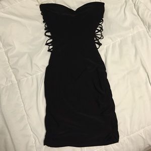 Black Strapless Dress