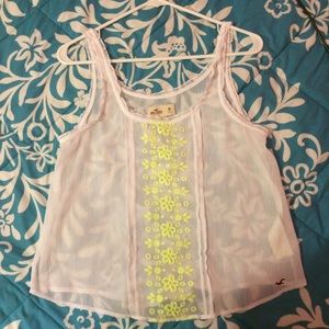 Sheer Hollister Tank Top