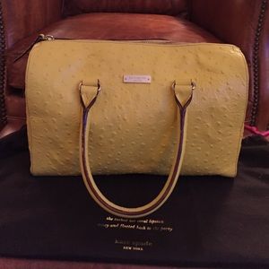 PRICE REDUCED! Kate Spade Ostrich embossed leather