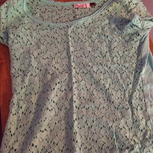 Mint green floral t-shirt