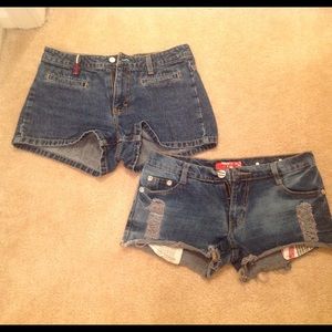 Two denim shorts bundle
