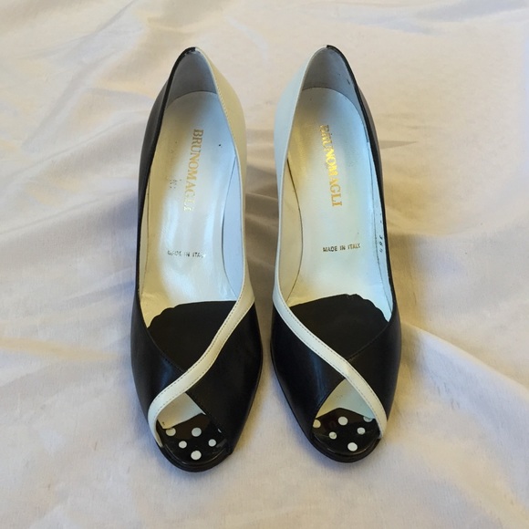 Bruno Magli Polka Dot Heels