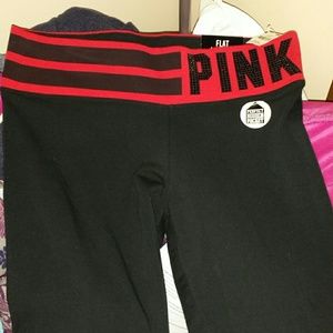 PINK bling yoga leggings