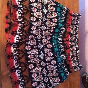 Tribal print skirt.