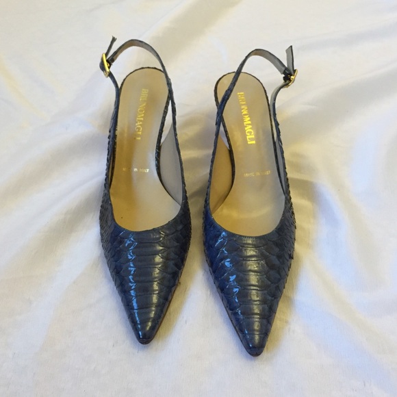 Bruno Magli Blue Heels