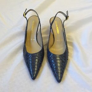 Bruno Magli Blue Heels
