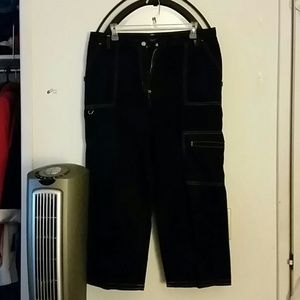 Black jeans w/white stitching
