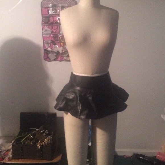 Zara Leather Peplum Belt
