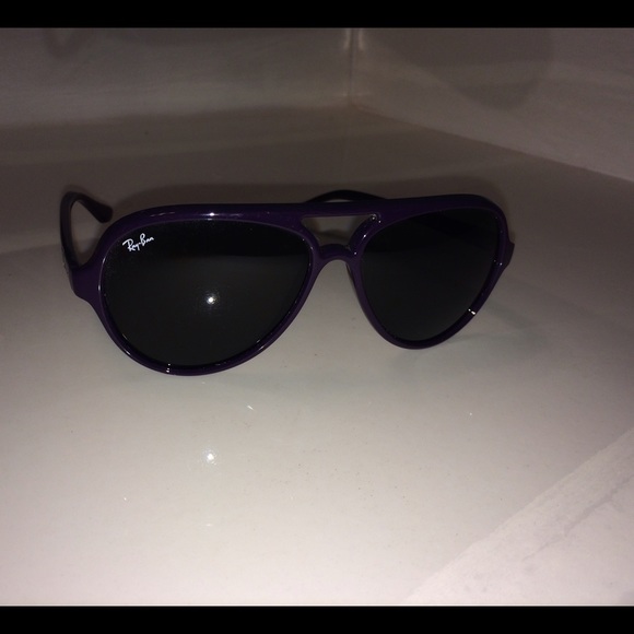 Purple Ray-Ban sunglasses