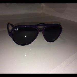 Purple Ray-Ban sunglasses