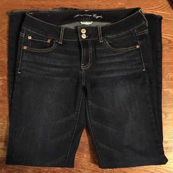 Gently worn dark super stretch jeans