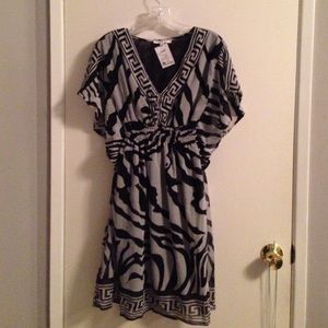 Black and grey dress