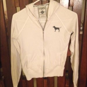 Victoria's Secret hooded zip-up sweatshirt XS