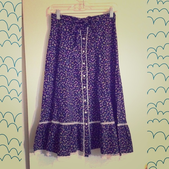 Vintage High Waist Skirt