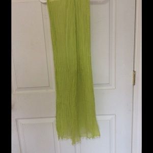 Lime green scarf