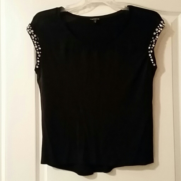 Rhinestones on black.. Express