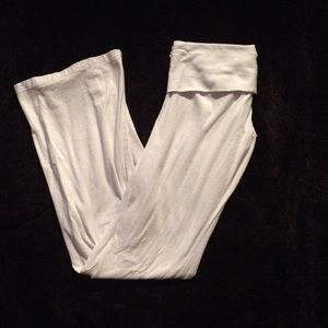 White yoga pants