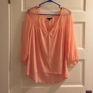 Peach 3/4 Sleeve Shirt