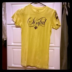 Sinful Yellow/black top